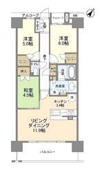 ザ・パークハウス　オイコス　三国ヶ丘の物件間取画像